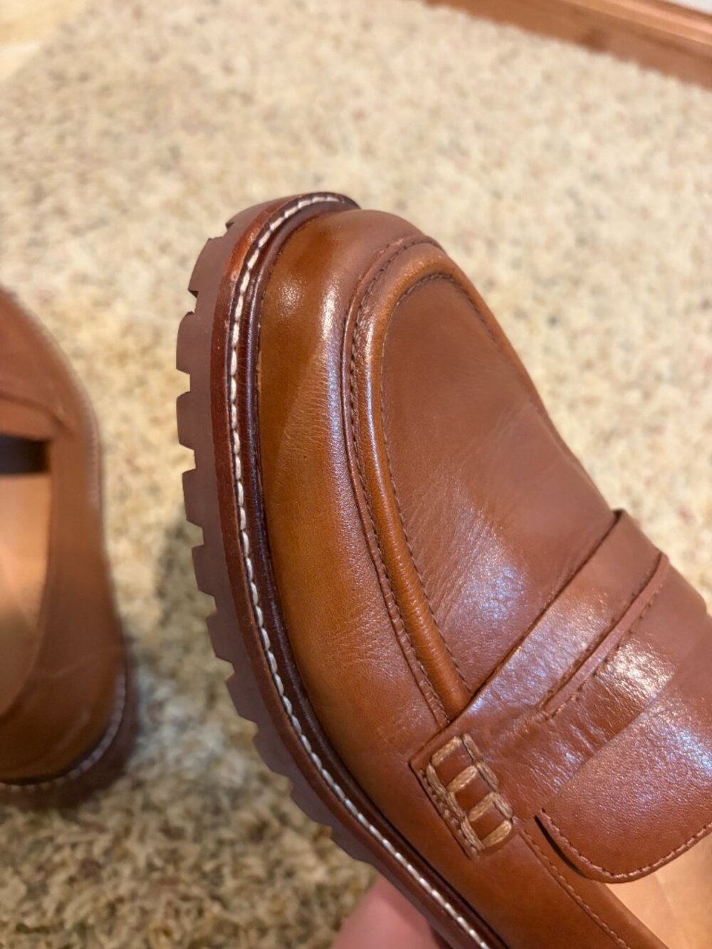 Madewell The Corinne Lugsole Loafer Dried Maple Brown Leather - Picture 9 of 16